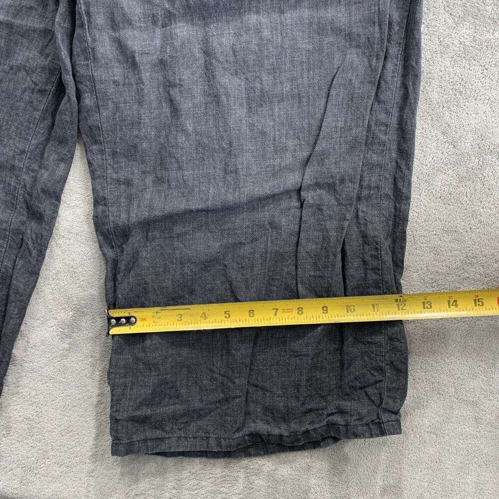Eileen Fisher Pants Women 1X Pull On Faded Black Capsule Minimalist Linen Boho - Picture 4 of 11